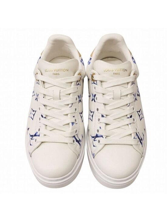 Louis Vuitton Time Out Sneakers Monogram Shoes Notical 1 Ahooc Blue 25SS - Picture 2 of 10